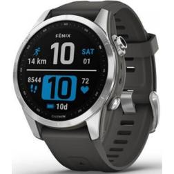 Garmin Fenix 7s Silver With / Graphite Band 