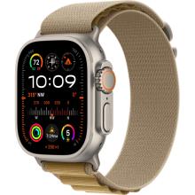 Apple Watch Ultra 2 (2024) 49mm Natural Titanium Case with Tan Alpine Loop Medium