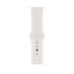 Apple Watch series 4 44mm Silver Aluminum Case with White Sport Band