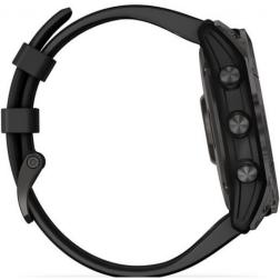 Garmin Fenix 7x Sapphire Solar Carbon Gray DLC Titanium / Black Band 