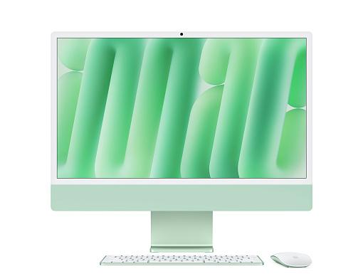 Моноблок Apple iMac 24 Retina 4,5K (M4, 8C CPU/8C GPU, 2024), 16 Гб, 256 Гб SSD, зеленый (MWUE3) Моноблок Apple iMac 24 Retina 4,5K (M4, 8C CPU/8C GPU, 2024), 16 Гб, 256 Гб SSD, зеленый (MWUE3)