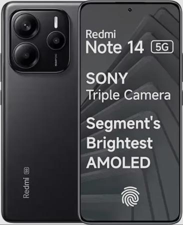 Смартфон Xiaomi Redmi Note 14 5G 8/128 Гб, черный (Titan Black)