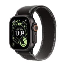 Apple Watch Ultra 2 (2024) 49mm Black Titanium Case with Black Trail Loop (M/L)