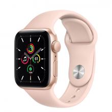 Apple Watch SE 44mm GPS Gold Aluminum Case with Rose Gold Sport Band