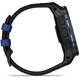 Умные часы Garmin Instinct 3 50 mm Amoled, Black with Black/Bolt Blue Silicone (010-03020-43) HK